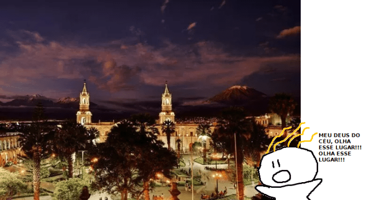 Onde ficar em Arequipa no Peru e vista da Catedral na Plaza de Armas